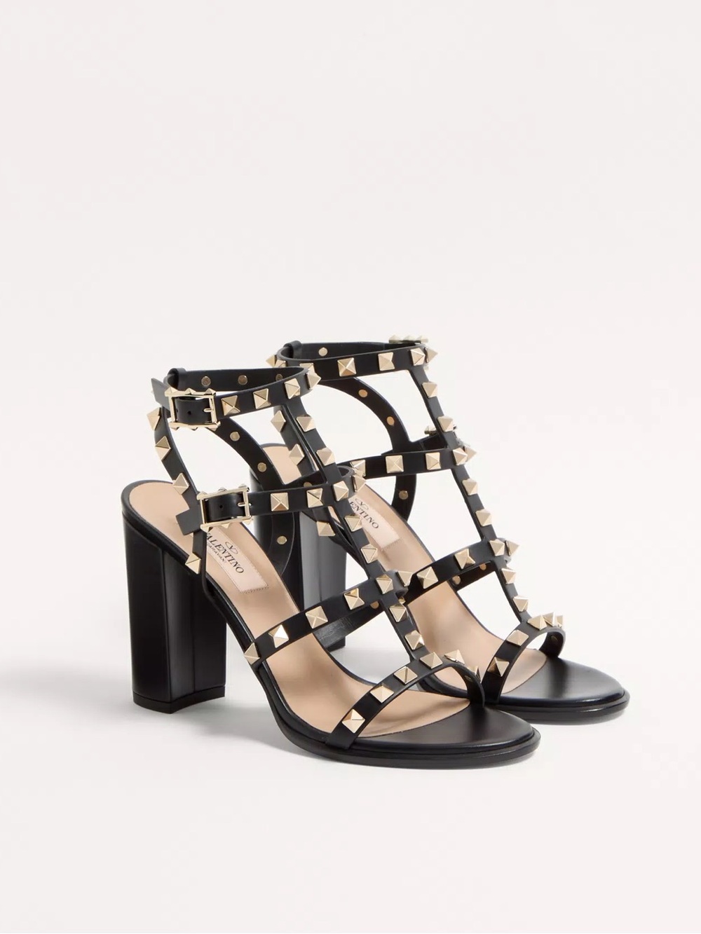 Valentino Rockstud Anklestrap Sandal 90mm